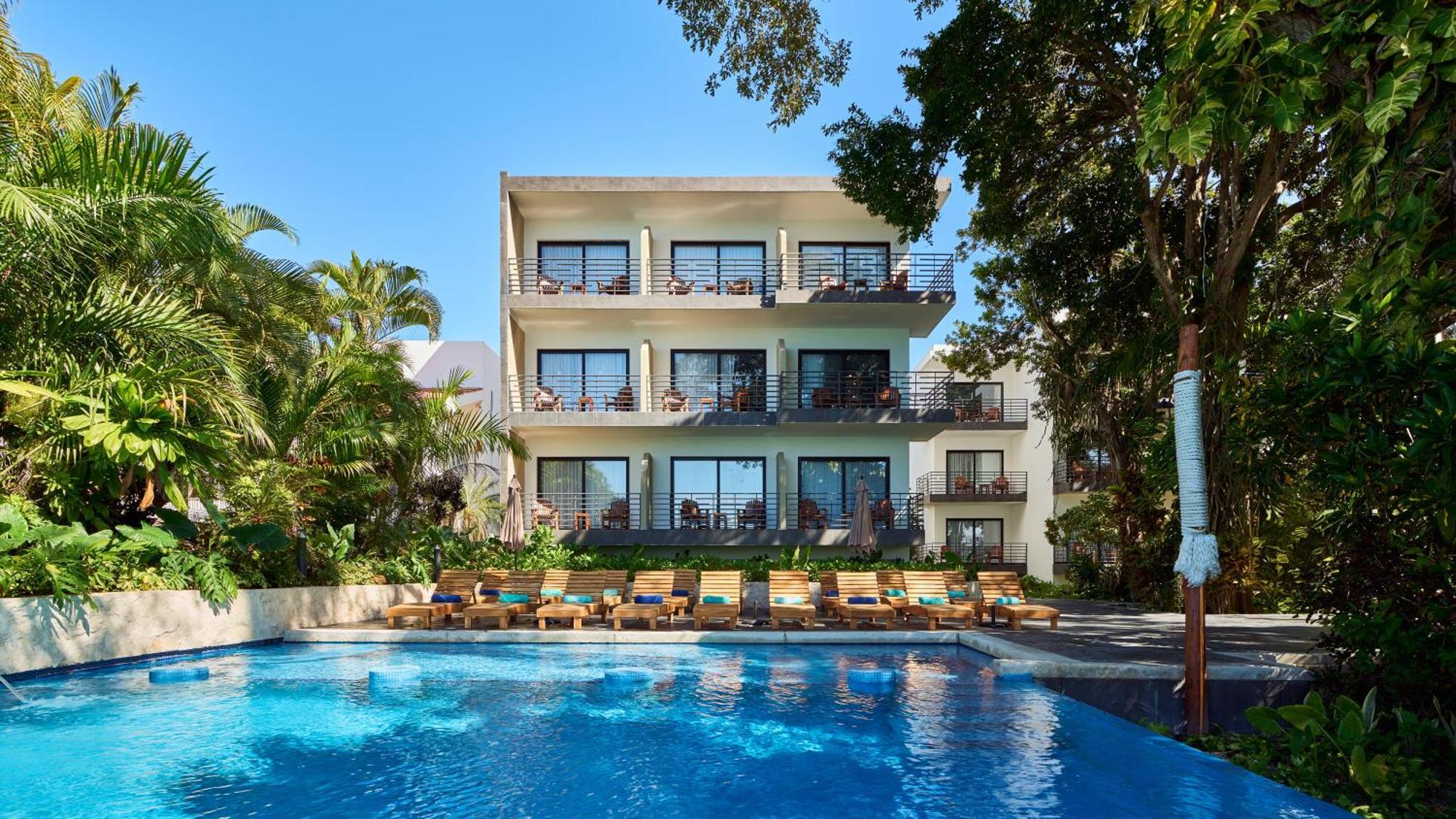 Cristalino Lagoon Front Hotel, Restaurant & Spa Бакалар Екстериор снимка